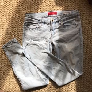 Guess powder blue jeans